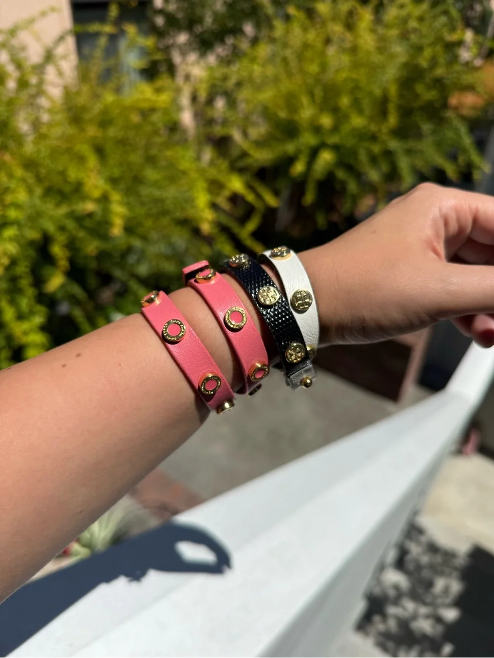 Tory Burch Wrap Bracelets Leather Adjustable